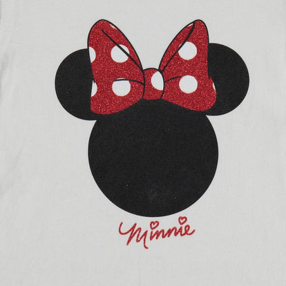 CAMISETA DE NIÑA, MANGA CORTA BLANCA DE MINNIE MOUSE ©DISNEY