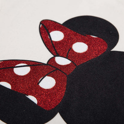 CAMISETA DE NIÑA, MANGA CORTA BLANCA DE MINNIE MOUSE ©DISNEY