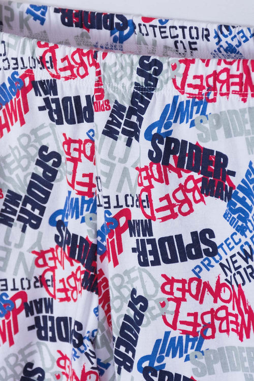 PIJAMA DE SPIDER-MAN PANTALÓN LARGO AZUL, ROJO Y GRIS PARA NIÑO