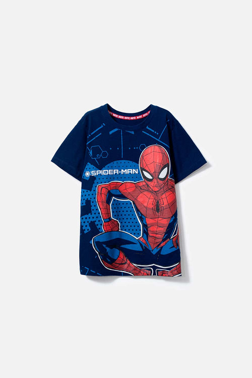 BOY'S BLUE SPIDER-MAN SHORT-SLEEVE T-SHIRT