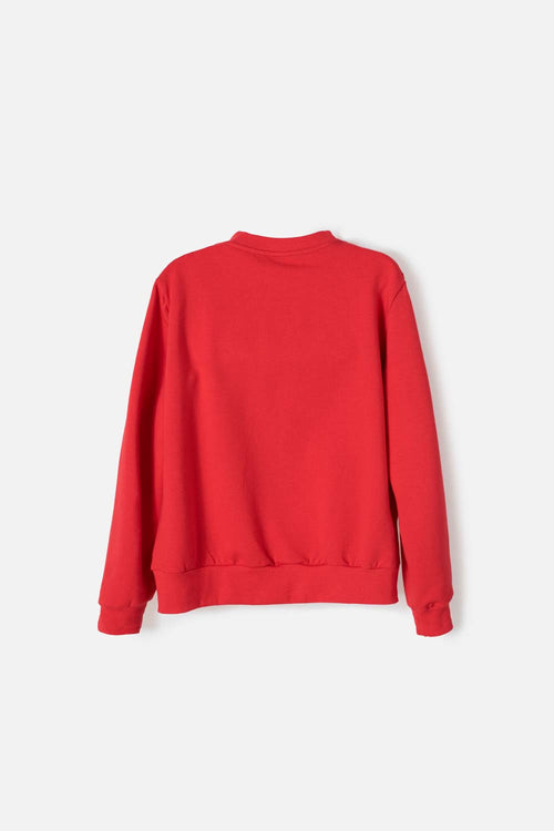 BUZO DE MINNIE MOUSE ESTAMPADO ROJO PARA NIÑA