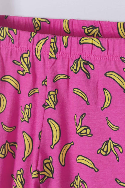 PIJAMA DE MINIONS CON PANTALÓN LARGO BLANCO Y FUCSIA PARA NIÑA