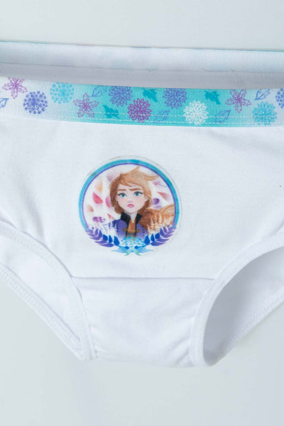 PACK X2 PANTIES DE FROZEN BLANCO Y AZUL PARA NIÑA