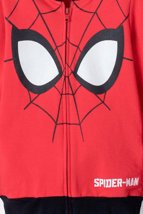 BUZO DE SPIDER-MAN CON CIERRE ROJO PARA NIÑO