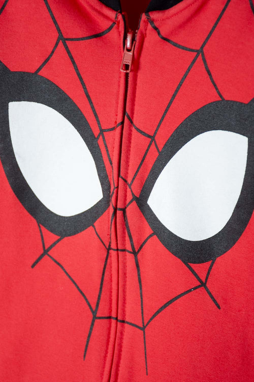 BUZO DE SPIDER-MAN CON CIERRE ROJO PARA NIÑO