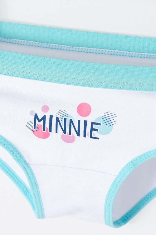 PANTY Y TOP DE MINNIE BLANCO Y AZUL PARA NIÑA