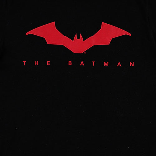 CAMISETA DE BATMAN MANGA CORTA NEGRA PARA NIÑO