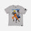CAMISETA DE NARUTO MANGA CORTA GRIS PARA TEEN NIÑO