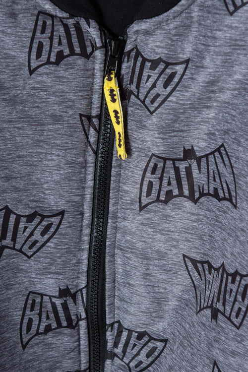 CHAQUETA DE BATMAN ABIERTO GRIS PARA NIÑO