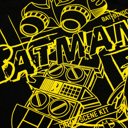 CAMISETA DE BATMAN MANGA CORTA NEGRA PARA NIÑO