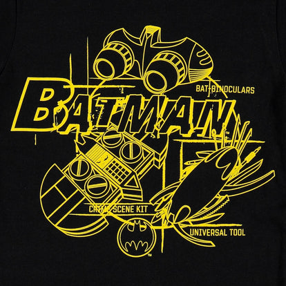 CAMISETA DE BATMAN MANGA CORTA NEGRA PARA NIÑO