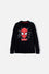 BUZO DE SPIDER-MAN ESTAMPADO NEGRO PARA NIÑO