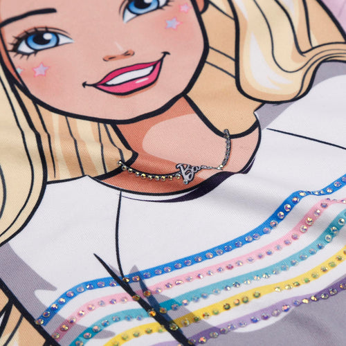 GIRL'S BARBIE SHORT SLEEVE ROSEWOOD T-SHIRT