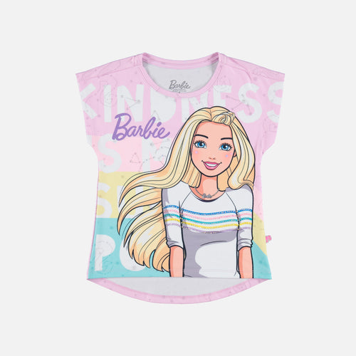 GIRL'S BARBIE SHORT SLEEVE ROSEWOOD T-SHIRT