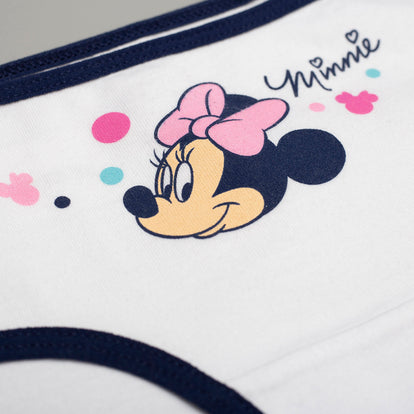 DÚO DE PANTYS MINNIE ROSADO Y BLANCO PARA NIÑA