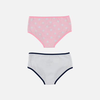 DÚO DE PANTYS MINNIE ROSADO Y BLANCO PARA NIÑA