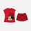 PIJAMA DE MINNIE PANTALÓN CORTO ROJO PARA NIÑA