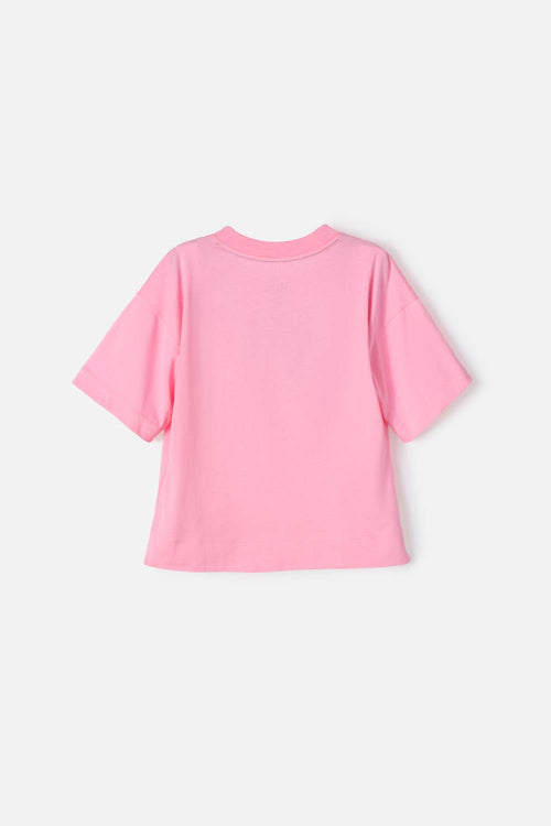 MICKEY MOUSE PINK SHORT SLEEVE T-SHIRT FOR GIRL