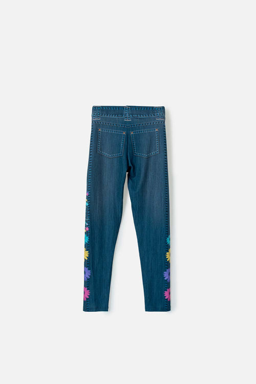 LEGGINS DE ENCANTO ESTAMPADO AZUL PARA NIÑA