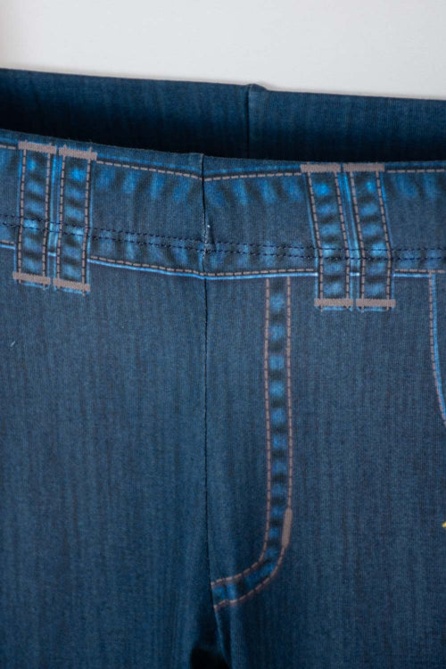 LEGGINS DE ENCANTO ESTAMPADO AZUL PARA NIÑA