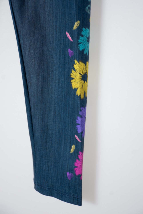 LEGGINS DE ENCANTO ESTAMPADO AZUL PARA NIÑA