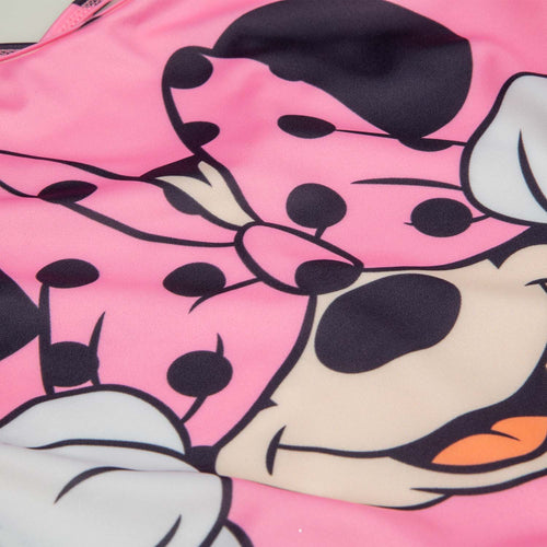 VESTIDO DE BAÑO DE MINNIE MANGA LARGA ROSADO PARA NIÑA