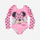 VESTIDO DE BAÑO DE MINNIE MANGA LARGA ROSADO PARA NIÑA
