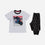PIJAMA DE NIÑO, MANGA CORTA/PANTALÓN LARGO BLANCA/ ROJA DE BATMAN DC COMICS