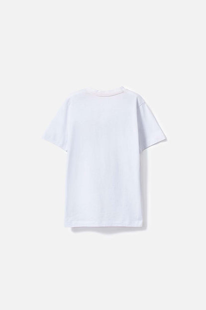 CAMISETA DE NIÑO, MANGA CORTA BLANCA DE JURASSIC WORLD
