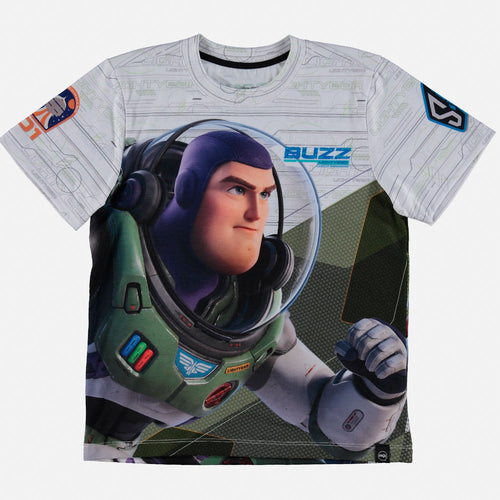 CAMISETA DE NIÑO, MANGA CORTA BLANCA DE BUZZ LIGHTYEAR