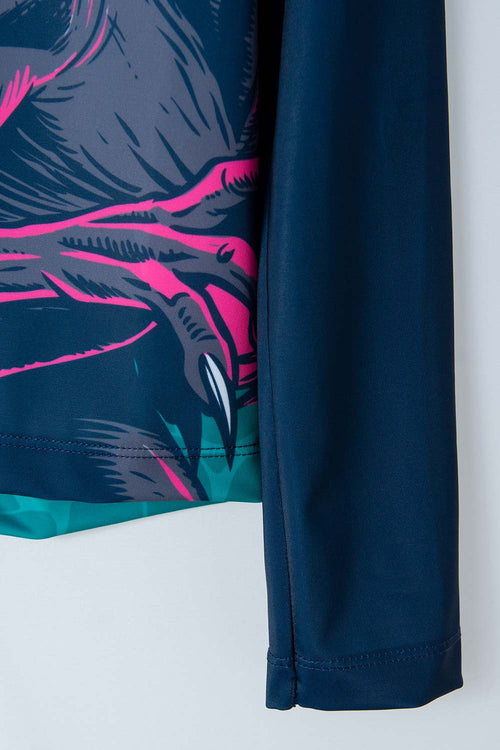 BOYS' JURASSIC WORLD TURQUOISE LONG SLEEVE SWIM SET