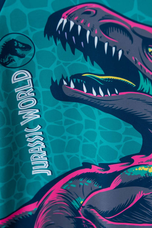 BOYS' JURASSIC WORLD TURQUOISE LONG SLEEVE SWIM SET