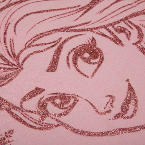 CAMISETA DE ELSA ESTAMPADA ROSADA PARA NIÑA