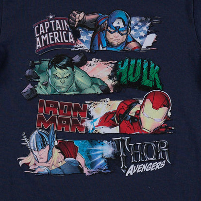 CAMISETA  DE NIÑO, MANGA CORTA NEGRA DE MARVEL