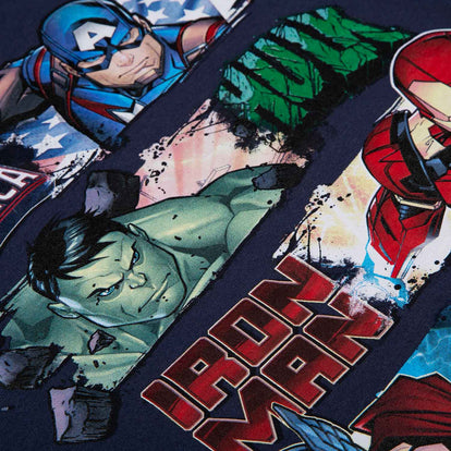 CAMISETA  DE NIÑO, MANGA CORTA NEGRA DE MARVEL