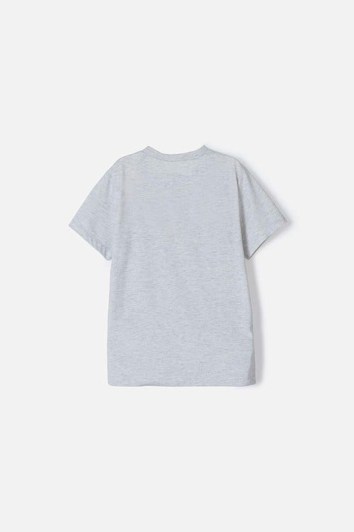 CAMISETA DE SPIDER-MAN MANGA CORTA GRIS PARA NIÑO