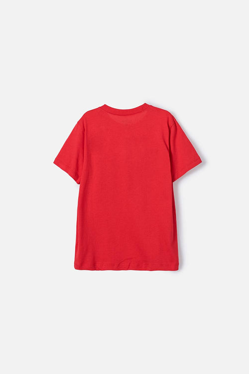 CAMISETA DE SPIDER-MAN  MANGA CORTA ROJA PARA NIÑO