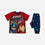PIJAMA AVENGERS PANTALÓN LARGO ROJO Y AZUL PARA NIÑO