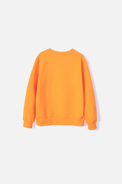 BUZO DE AMONG US CUELLO REDONDO NARANJA PARA TEEN NIÑO