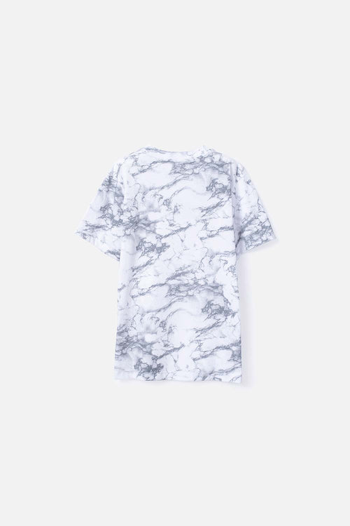 BOY'S WHITE AND GREY SHORT-SLEEVED FORTNITE T-SHIRT