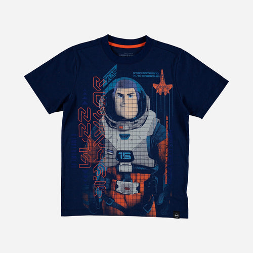 BOY'S T-SHIRT, BLUE SHORT SLEEVE BUZZ LIGHTYEAR