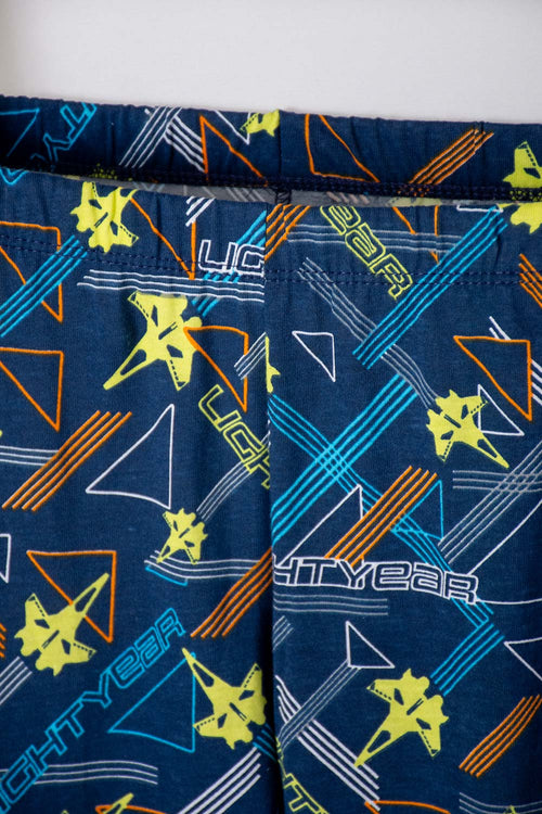 PIJAMA DE NIÑO, MANGA CORTA/ PANTALÓN LARGO BLANCA/AZUL/VERDE DE BUZZ LIGHTYEAR