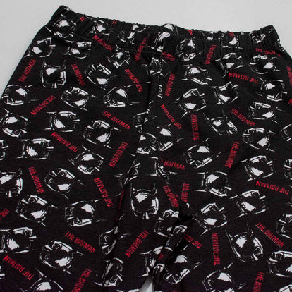 PIJAMA DE NIÑO, DE PANTALÓN LARGO NEGRO/BLANCO DE BATMAN