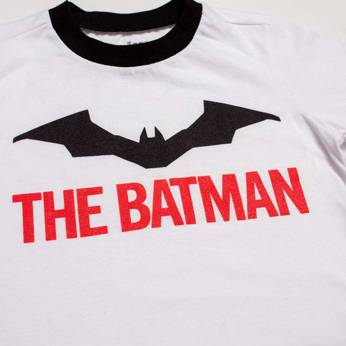 PIJAMA DE NIÑO, DE PANTALÓN LARGO NEGRO/BLANCO DE BATMAN