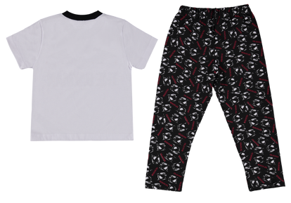 PIJAMA DE NIÑO, DE PANTALÓN LARGO NEGRO/BLANCO DE BATMAN