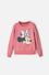 BUZO DE MINNIE MOUSE CERRADO ROSADO PARA NIÑA