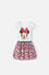 VESTIDO DE MINNIE MOUSE MANGA CORTA BLANCO PARA NIÑA