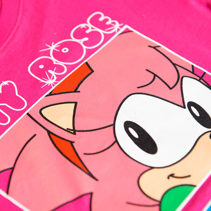 CAMISETA DE NIÑA, MANGA CORTA  DE SONIC SEGA