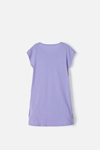 PIJAMA DE ENCANTO TIPO BATOLA LILA PARA NIÑA