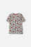 CAMISETA DE AMONG US MANGA CORTA GRIS PARA NIÑO